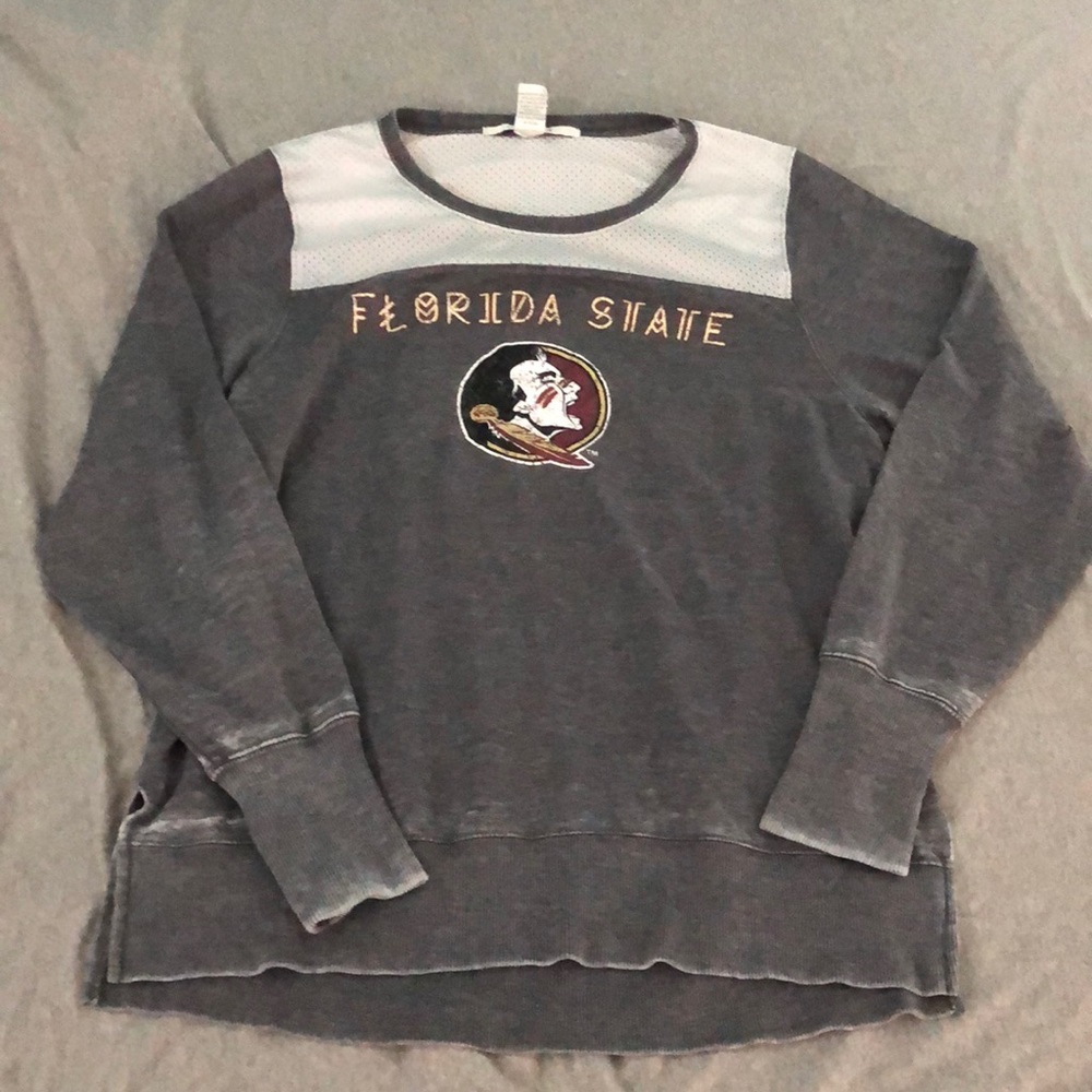 FSU open back sweater